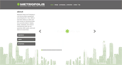 Desktop Screenshot of metropolisdesign.com