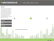Tablet Screenshot of metropolisdesign.com